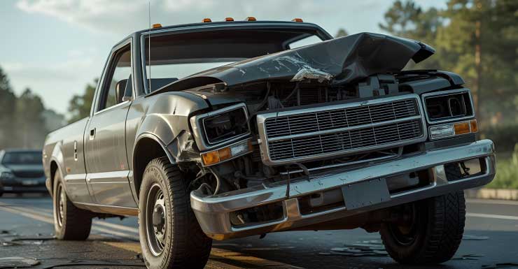 Camioneta pickup es rescatada de un canal en Margate
