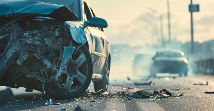 Choque en la Causeway Courtney Campbell Envía a 1 Persona al Hospital y Cierra Carriles Hacia el Oeste