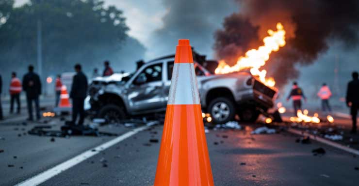 Conductor en sentido contrario encontrado en arbustos tras choque en I-95 en el condado de Brevard