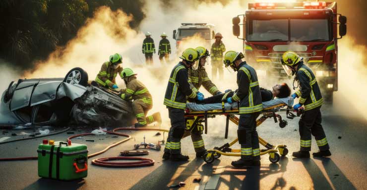 Conductor muere cuando Lexus vuelca en accidente en Groveland