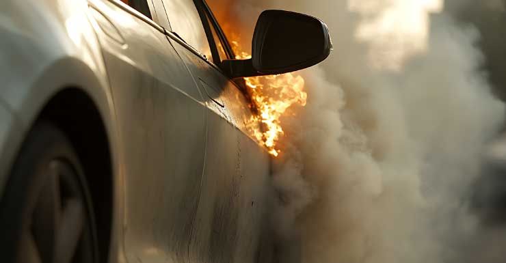 I-10 reabre tras cierre de carril por incendio de vehículo en el condado de Santa Rosa