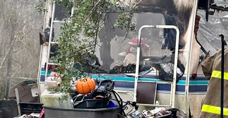 Incendio en casa rodante en Choctaw Beach bajo investigación