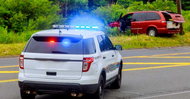 Sujeto de robo hospitalizado tras persecución en la I-95 que termina en accidente con participación de la BSO cerca de Atlantic Blvd.