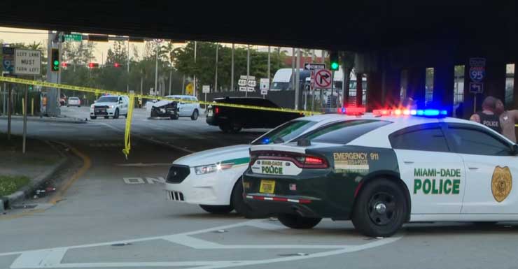 Vehículo sin identificar del MDSO involucrado en accidente cerca de la rampa de I-95