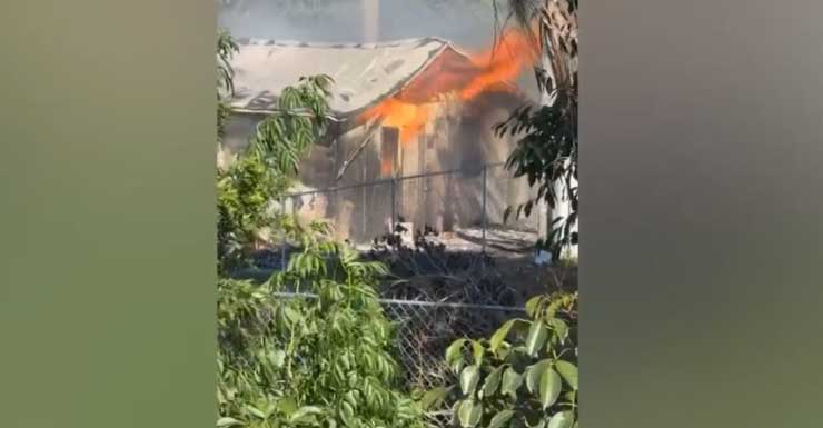 1 hospitalizada tras incendio en una casa en Apollo Drive, condado de Lee
