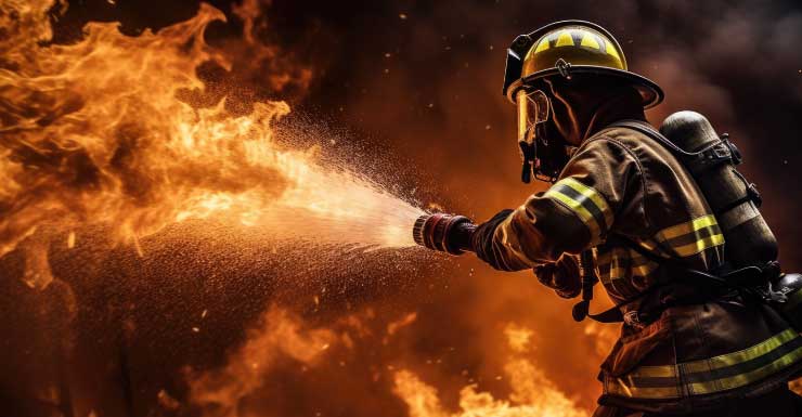 Bomberos del Condado de Alachua extinguen incendio en vivienda en Hawthorne