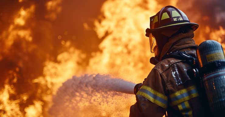 Putnam County Fire Rescue responde a un incendio residencial que se propagó a árboles y vehículos cercanos