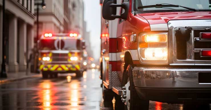 Transporte médico se incendia en el condado de Orange, según autoridades