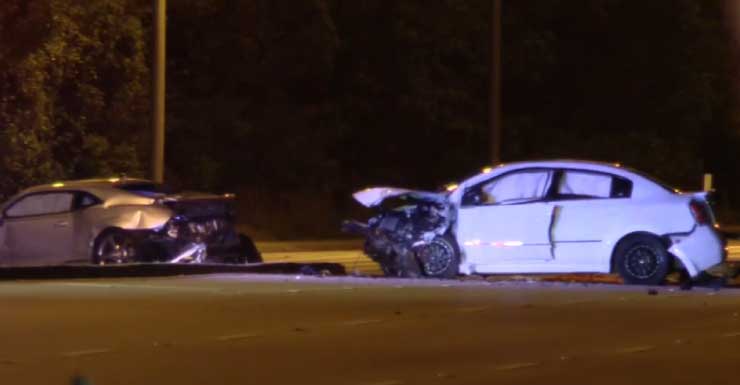 1 muerto tras choque múltiple de 5 autos en North Miami Beach; carriles norte y sur de Biscayne Boulevard cerrados