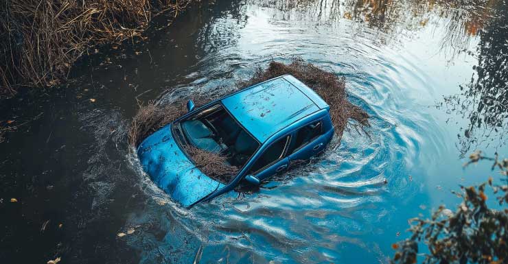 2 rescatados después de que una camioneta cayera a un canal en un vecindario de Fort Lauderdale