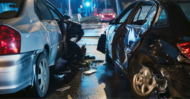 4 personas hospitalizadas tras choque de 4 vehículos en la I-95 en Miami-Dade