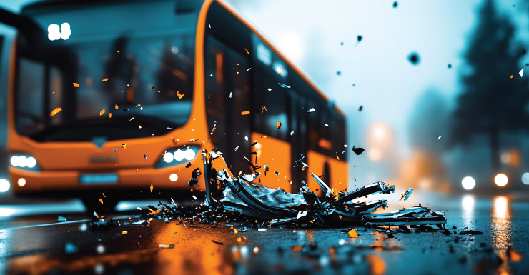 6 personas resultan heridas tras choque entre autobús y automóvil en Miami Shores