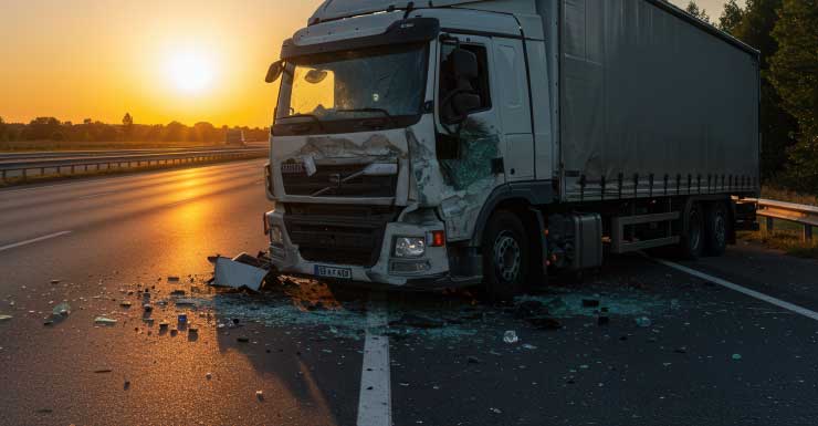 Camión se sale de la I-75 y cierra carriles en dirección sur cerca de la milla 88 en el condado de Collier