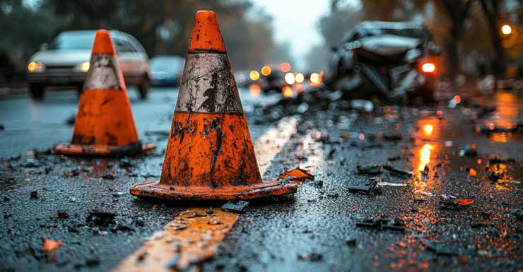 Choque de varios vehículos en I-95 Norte en Riviera Beach bloquea carriles