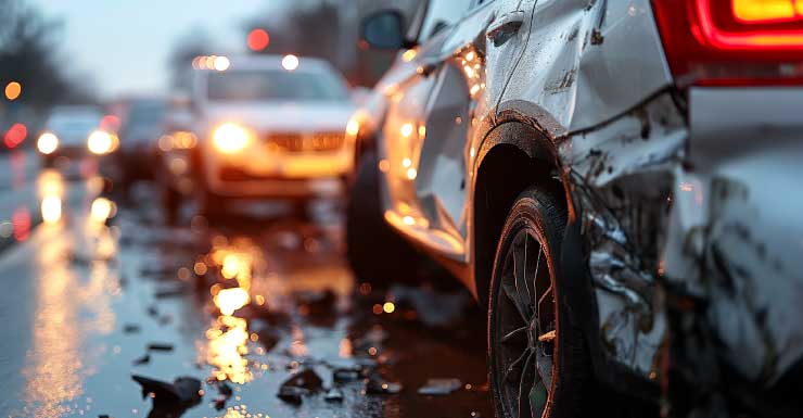 Choque espectacular en el condado de Osceola deja 3 heridos y 6 autos dañados