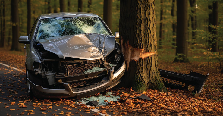 Conductor muere después de que un automóvil choca contra un árbol y se incendia en Epcot Center