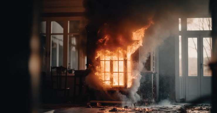 Dos hombres desplazados tras incendio en un apartamento en Miami
