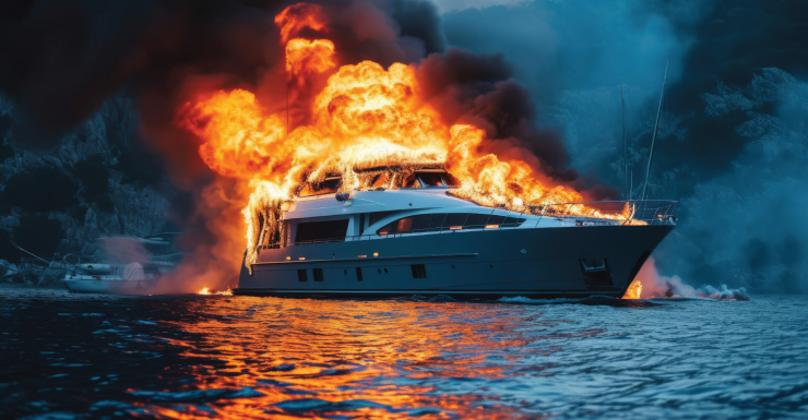 Equipos extinguen incendio de una embarcación frente a Miami Beach; turistas expresan alivio tras escapar ilesos