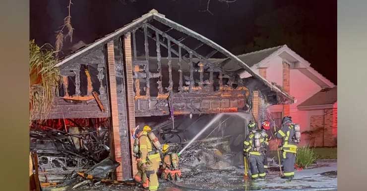 Familia de Palm Harbor desplazada tras incendio que destruye su hogar en Cobbs Landing PHFR