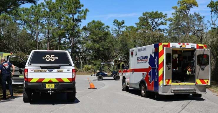 Niño hospitalizado con lesiones graves tras volcadura de carrito de golf en Midway