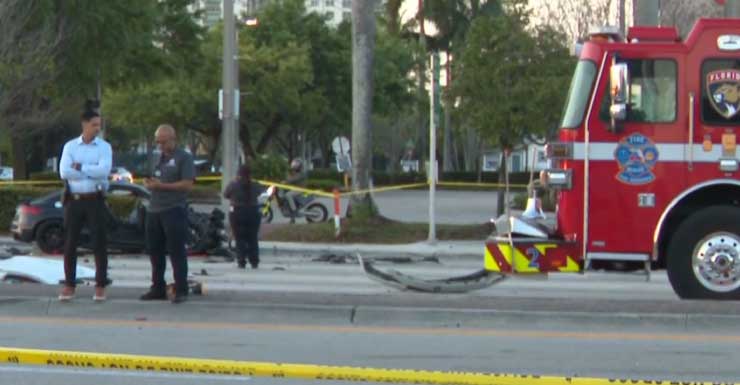 Tres heridos en accidente en Fort Lauderdale; uno en estado crítico