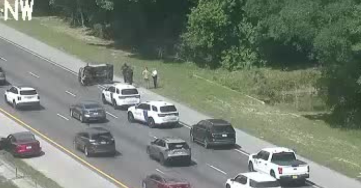 Accidente con lesiones bloquea carriles en la I-275 en Lutz FHP
