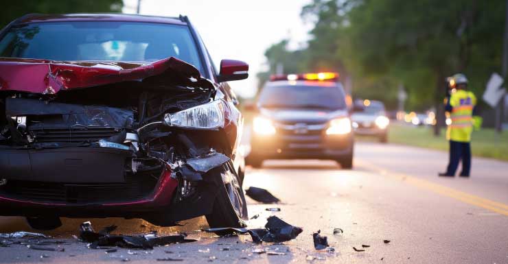 Video dramático muestra un auto volcado en un arroyo tras un accidente