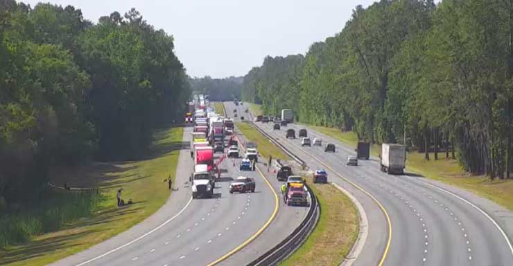 5 hospitalizados tras accidente de múltiples vehículos en la I-75 en el condado Marion