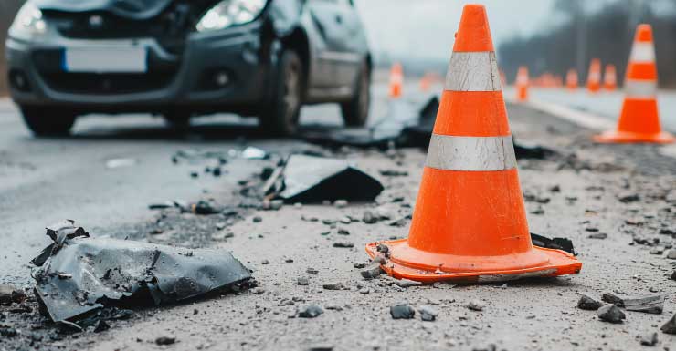 Accidente cierra 3 carriles en la I-4 en dirección este en Princeton Street