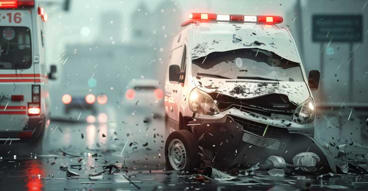 Accidente con volcadura de ambulancia en la I-75 envía a tres personas al hospital