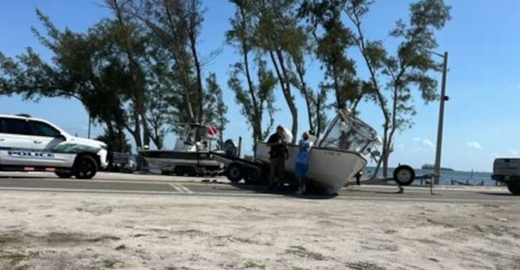Accidente provoca fuerte congestión y bloquea el acceso norte a Anna Maria Island