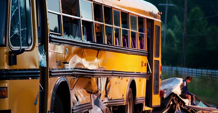 Autobús escolar involucrado en accidente en Pondella Rd en Cape Coral