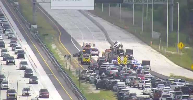 Choque en el Día de la Madre cierra todos los carriles en dirección norte de la I-275 en St. Petersburg
