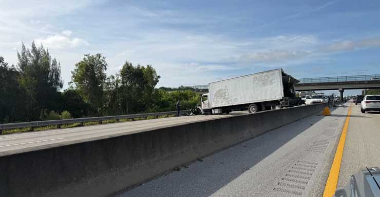 Choque mayor cierra la Florida Turnpike en dirección norte en el condado de Palm Beach