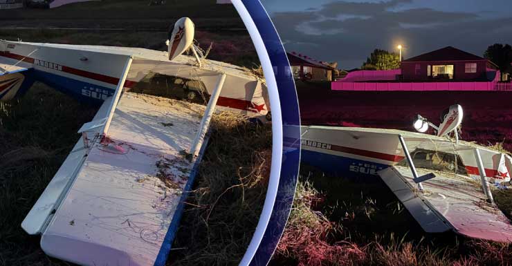 Piloto ileso tras accidente de avioneta en Mulberry PCSO