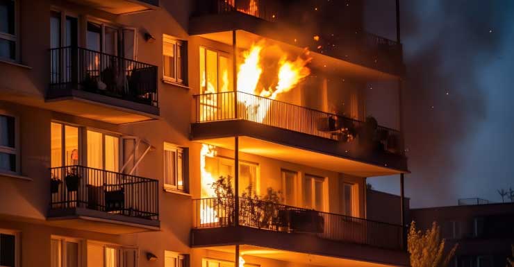 Seis personas desplazadas tras incendio en un edificio tipo quadruplex en Pompano Beach