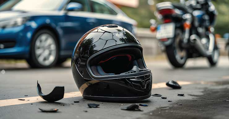 Accidente de motocicleta bloquea carriles en una concurrida carretera de Gainesville