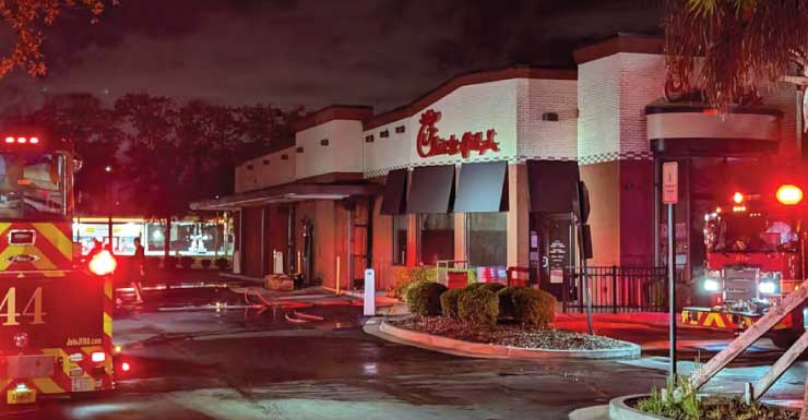 Chick-fil-A en JTB y Philips Highway cerrará temporalmente tras incendio que dañó la cocina