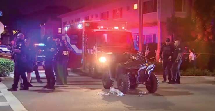 Oficial de la policía de Miami Beach en estado crítico tras accidente de ATV mientras respondía a un robo