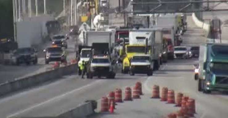 Retrasos matutinos en los carriles hacia el norte de la Turnpike de Florida tras accidente en Lake Worth