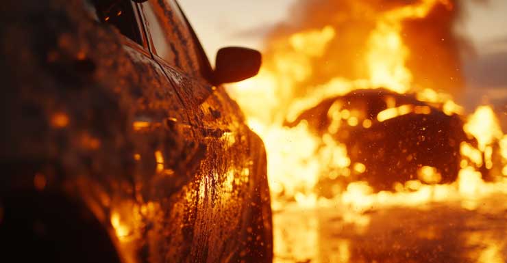 VIDEO Una persona muere tras un accidente fatal e incendio de cuatro vehículos provocado por un conductor en sentido contrario en la I-275 en Tampa