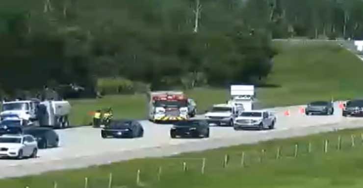 Accidente con patrulla policial involucrada causa retrasos para conductores en la I-75 la tarde del martes