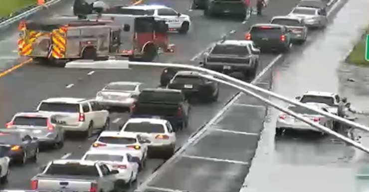 Accidente en I-75 provoca grandes retrasos durante la hora pico del lunes por la tarde