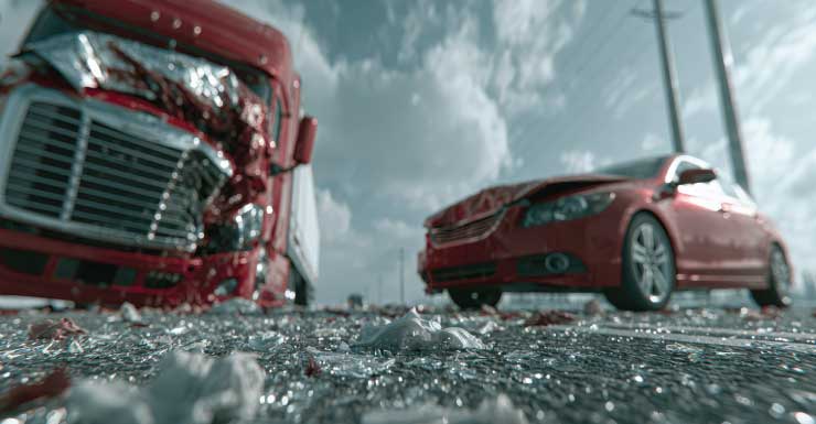 Accidente en Winter Haven automóvil atrapado debajo de un camión paraliza el tráfico