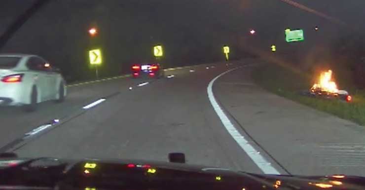 Agentes arrestan a motociclista después de una persecución con incendio en la I-75 en el condado de Hillsborough