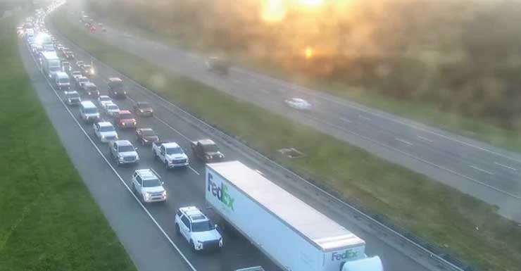 Todos los carriles en dirección sur de la I-75 cerrados en Wesley Chapel tras un accidente fatal