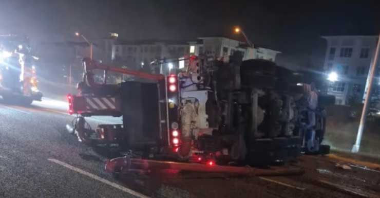 2 personas hospitalizadas después de un accidente entre una U-Haul y un camión bomba en la I-4 cerca de SeaWorld Orlando