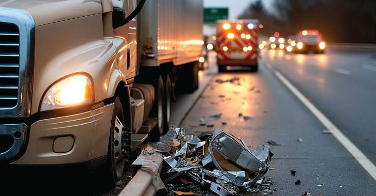 3 personas heridas en un accidente después de que una carga mal asegurada se derramara sobre la I-95 en el condado de Brevard
