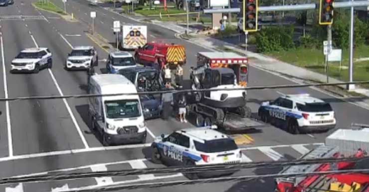 Accidente bloquea dos carriles en State Road 60 East, en Pinellas