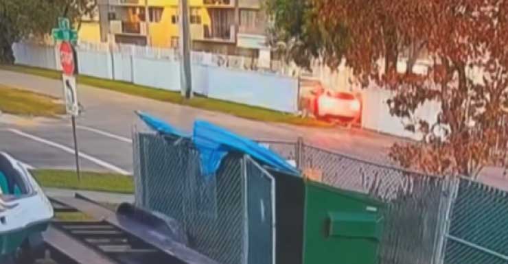 Conductor de 17 años recibe citación después de un accidente con fuga en North Miami en un vehículo que los testigos dicen que era un Maserati